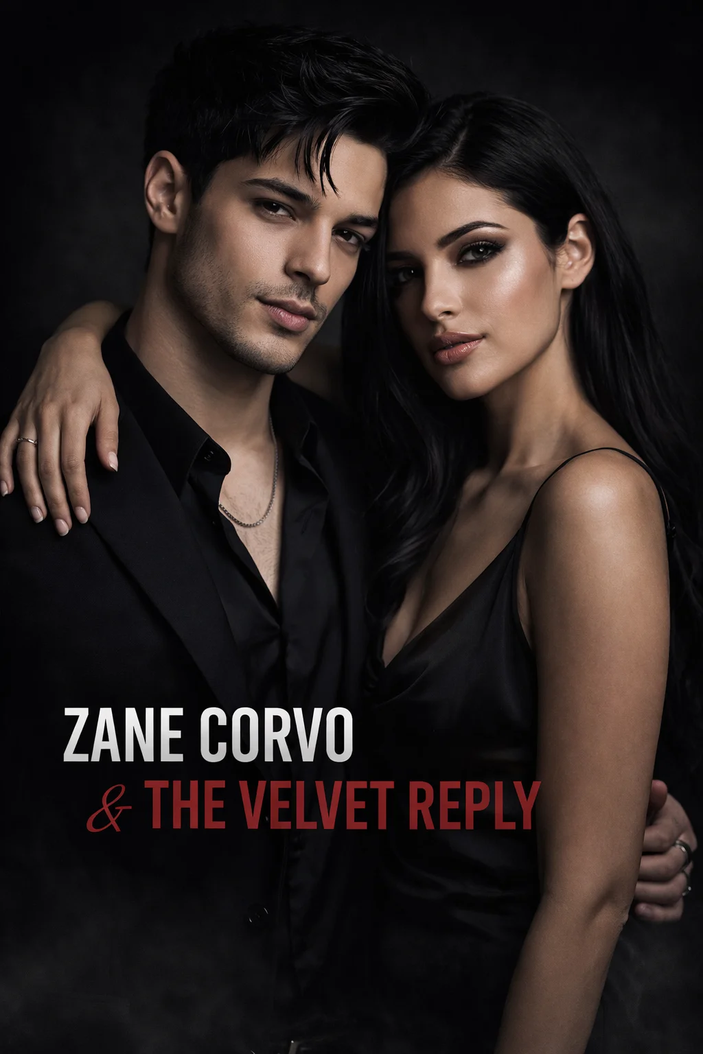 Zane Corvo & The Velvet Reply vertical promo with band name text
